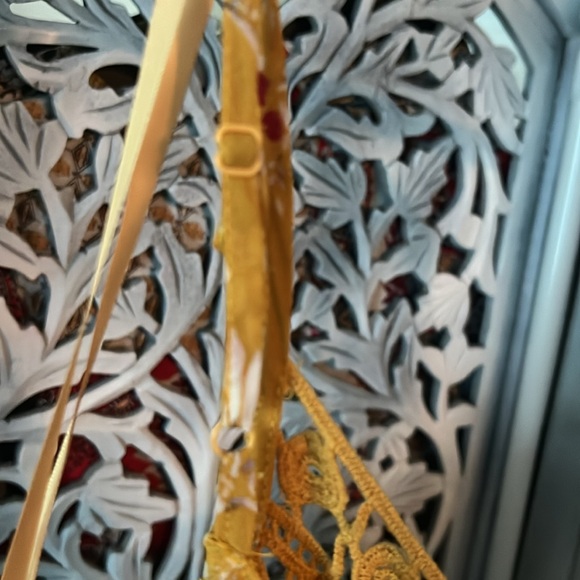 NWOT Jodi Kristipher Mustard Lace Summer Dress - Picture 6 of 6